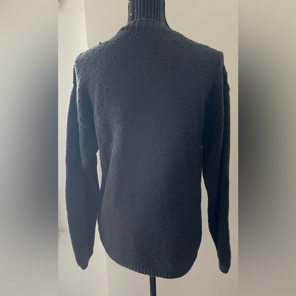 New Edition Grey Cotton Cable Knit Sweater Size Medium - Picture 4 of 15